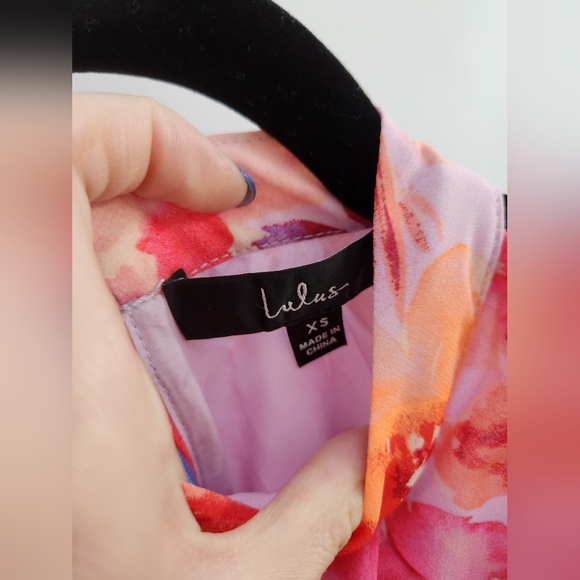 NWT Lulu's Floral Print Mini Dress - Picture 6 of 11